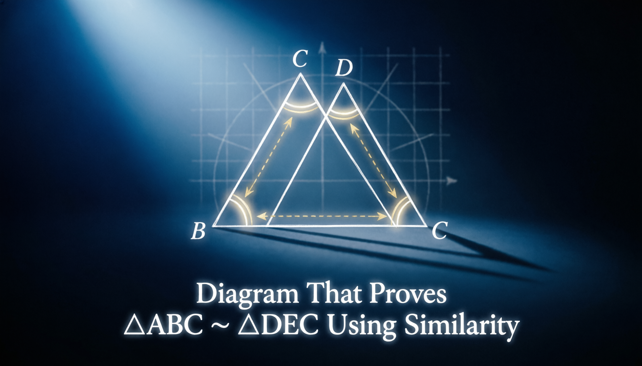 which diagram can be used to prove △abc ~ △dec using similarity transformations?